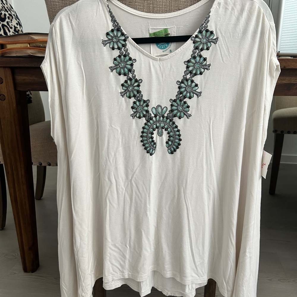 Double D Ranch Squash Blossom Blouse